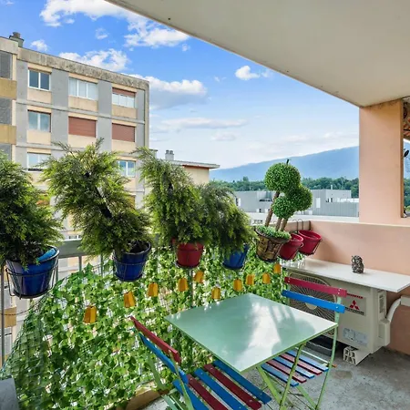 Lx136 Cosy Avec Balcon & Montagne - אקס-לה-באינס