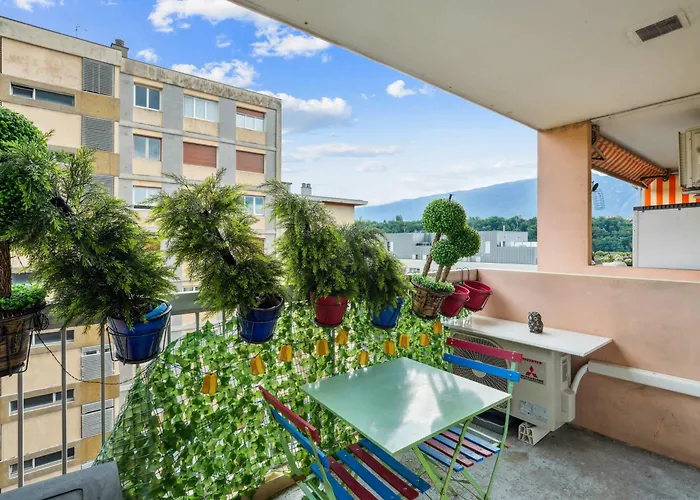 Lx136 Cosy Avec Balcon & Montagne - אקס-לה-באינס